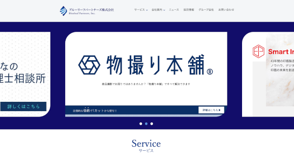 ブルーリーフパートナーズ公式HPキャプチャ